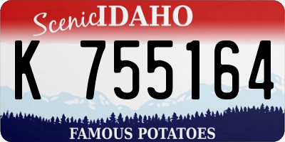 ID license plate K755164