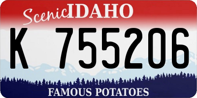 ID license plate K755206