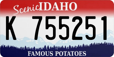 ID license plate K755251