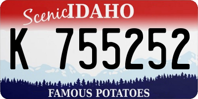 ID license plate K755252