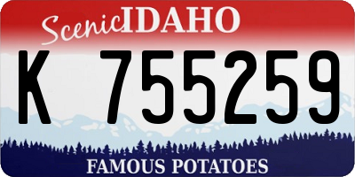 ID license plate K755259
