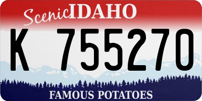 ID license plate K755270