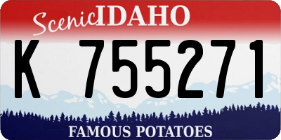 ID license plate K755271