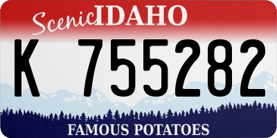 ID license plate K755282