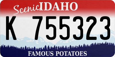 ID license plate K755323