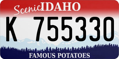 ID license plate K755330