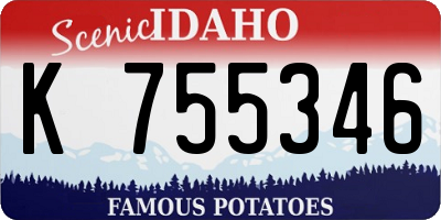 ID license plate K755346
