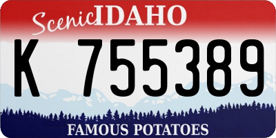 ID license plate K755389
