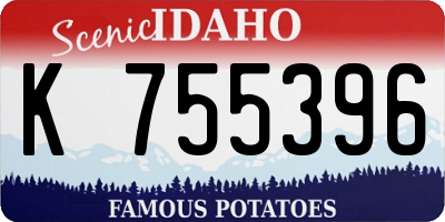 ID license plate K755396