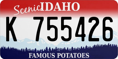 ID license plate K755426
