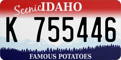 ID license plate K755446