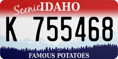 ID license plate K755468
