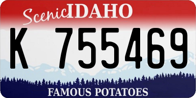 ID license plate K755469
