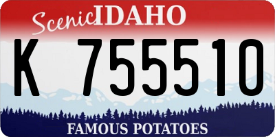 ID license plate K755510