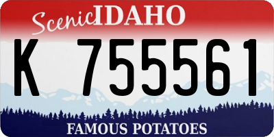 ID license plate K755561