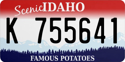 ID license plate K755641