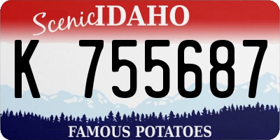 ID license plate K755687