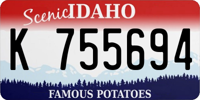 ID license plate K755694