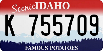 ID license plate K755709