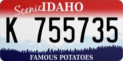 ID license plate K755735