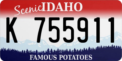 ID license plate K755911