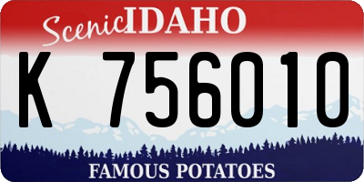 ID license plate K756010