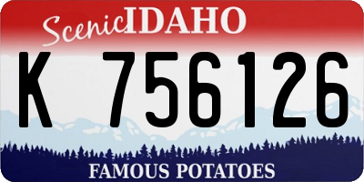 ID license plate K756126