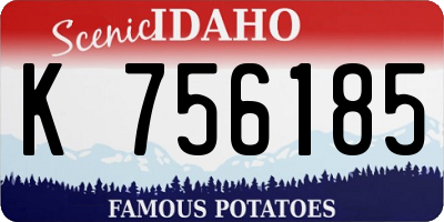 ID license plate K756185