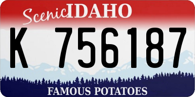 ID license plate K756187
