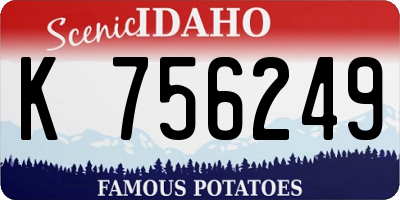 ID license plate K756249