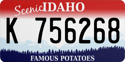 ID license plate K756268