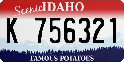ID license plate K756321