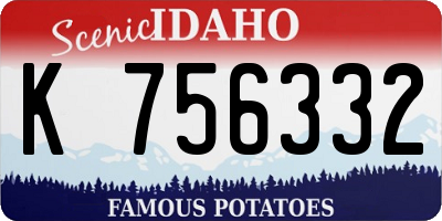 ID license plate K756332