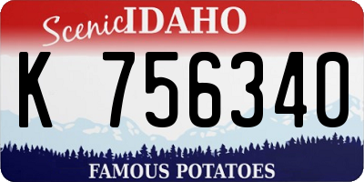 ID license plate K756340
