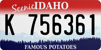 ID license plate K756361