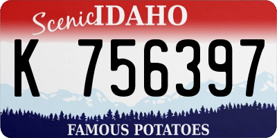 ID license plate K756397