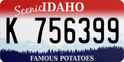 ID license plate K756399