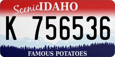 ID license plate K756536
