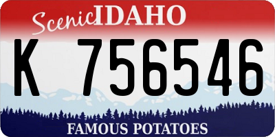 ID license plate K756546