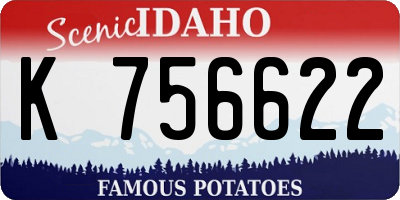 ID license plate K756622