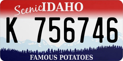 ID license plate K756746