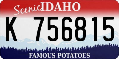 ID license plate K756815