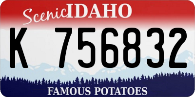 ID license plate K756832