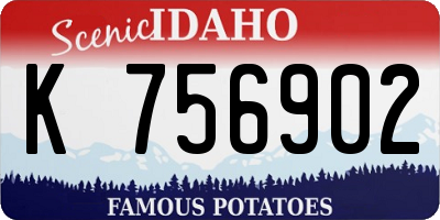 ID license plate K756902