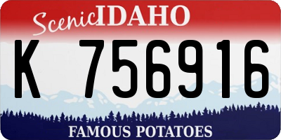ID license plate K756916