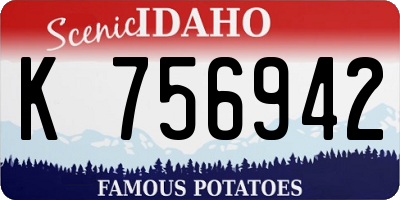 ID license plate K756942