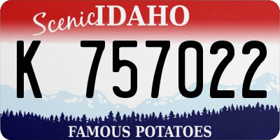 ID license plate K757022