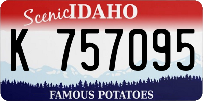ID license plate K757095