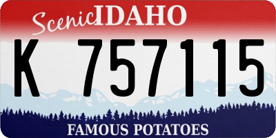 ID license plate K757115