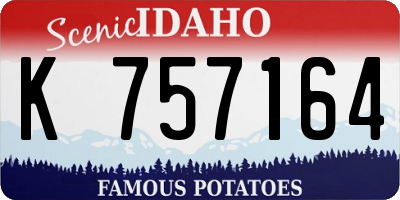 ID license plate K757164